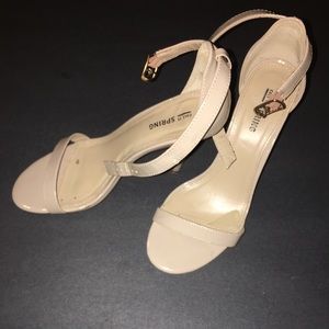 Call It Spring Nude Ankle Strap Heel